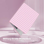 Teryeefi Case for MacBook Air 13.6 inch M5 M4 M3 M2 (2022-2026 Release), Pink Striped - Image 6