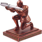 Executive Knight Pen Holder with a Pen Personalized Desk Accessories Decor Home Office Cool Pen Stand Red by Ofiedx
