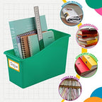 Jinei 24 Pack Book Bins for Classroom with Name Labels, 12 Color Rainbow - Image 5