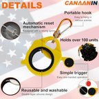 Zip Tie Holder Cable Tie Holder Heavy-Duty Colored for Tool Belt Electrician Tool Tradie Bits Organized Strong Efficient Storage Reusable Portable (Yellow White, 8 Pcs) - Image 4