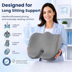 Seat Cushion, XL Large Memory Foam Cushion for /Office Chair/Car/Wheelchair - Image 2