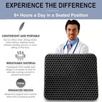 20" Gel Seat Cushion for Long Sitting(Jumbo&Thick) – Office Chair Cushion – Wheelchair Cushions for Pressure Sores – Non-Slip Desk Chair Car Seat Cushion Driving – Sciatica & Back Pain Relief - Image 3