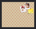PinPix 18x14 inch Cork Bulletin Board. This Decorative Framed Pin Board Comes with Diamonds in Red and Yellow Design and Satin Black. Ideal for Home, Office Decor or School (PinPix-333) by PinPixBulletinBoards