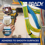 BradyGrip Authentic (M21-500-414) Print-on Hook Labels with Ribbon Featuring Velcro® Brand Hook for M21 Printers - 0.50" - Image 6