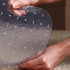 Staples Office Chair Mat, Clear, 45x53 Inch, Medium-Pile Carpet, with Lip - Image 4