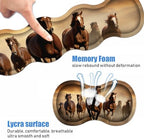 Ergonomic Keyboard Wrist Rest and Mouse Pad Wrist Rest Set, Large XXL Gaming Mousepad 31.5"x 11.8", Memory Foam, Easy Typing Pain Relief, Multifunctional Desk Mat for Office & Home, Galloping Horse - Image 4