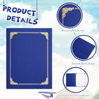 Fainne 80 Pcs Certificate Holders Diploma Holder, Royal Blue - Image 3