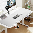 Cacoy Leather Desk Blotter Pad, 47.2" x 15.7" Oversized Mouse Pad XXL, Extended Computer Mouse Mat, Desk Writing Pad for Office, Home, Gaming (White) - Image 5