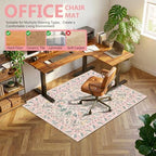 Office Chair Mat for Hardwood Floor & Tile Floor,36"x48"-Pink Flowers - Image 3