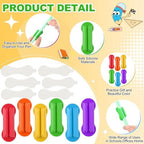 Sherr 48 Pack Adhesive Silicone Pencil Holders Bulk for Desk,Wave,Vibrant - Image 3