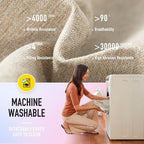 SUNROX Cooling Gel Memory Foam Chair Cushions, 2.6" Thick U-Shaped Dual-Layer Comfort Dining Chair Pads, Non Slip Seat Cushion with Ties for Indoor Kitchen Office 17"x16" Set of 8, Cream - Image 4