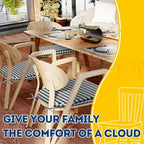 AAAAAcessories Chair Cushions for Dining Chairs, 17 x 16 x 2 in, Set of 4 - Image 6