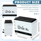 MotiMind 2 Pcs Classroom Pencil Dispenser and Holder Set, Notebook Style - Image 2