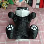 Fox Sticky Note Dispenser Cute Pop Up Sticky Note Holder Animal Fun for Desk Home School Office, 3x3 in, Black, C15 - Image 5