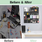 Wall Mount Wall Organizer Pegboard for Gaming & Office, 4 Pack, 12x12 Inch - Image 5