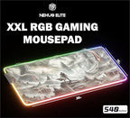 RGB Gaming Mouse Pad Large Extended Desk Mat 35.4x15.7 XXL XXXL Mousepad LED Light Up Keyboard Mat PC Gamer Desk Pad Gaming Accessories Extra Big Mouse Mat for Desk - Shadowlands Odyssey - Image 7