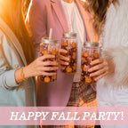 48 Pcs Fall Gift Bulk for Women, Pink Bow Pumpkin Cup Bracelets - Image 6