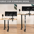 VIVO Black Clamp-on Desk Vertebrae Cable Management Kit, DESK-AC01P-B - Image 6