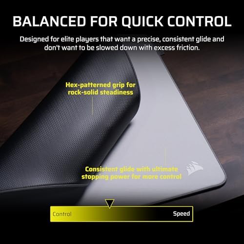 Corsair MM PRO Control Cloth Large Gaming Mouse Pad – Gray - Image 6