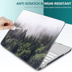 DONGKE Compatible with MacBook Neo 13 Inch Case 2026 A3404 A18 Pro chip & Touch ID, Plastic Hard Shell with Keyboard Cover, Screen Protector & Dust Plugs, Forest - Image 6