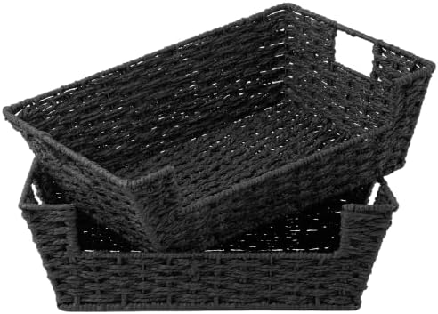 StorageWorks Pantry Baskets for Organizing, Large Storage Basket for Shelf by StorageWorks