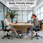 Adjustable Foot Rest Under Desk at Work, Wooden Footrest - Image 2