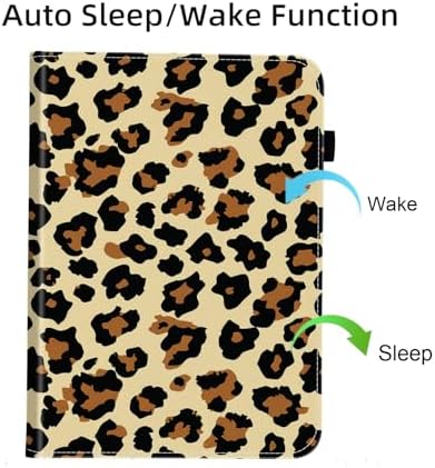 Case for Samsung Galaxy Tab S11 Ultra 14.6 Inch 2025(SM-X930/X936B),Card Slot PU Leather TPU Case Pen Holder Auto Wake Sleep,Leopard Print - Image 7