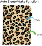 Case for Samsung Galaxy Tab S10 FE Plus 13.1 Inch 2025 Model (SM-X620/X626),Card Slot PU Leather TPU Case Pen Holder Auto Wake Sleep,Leopard Print - Image 7