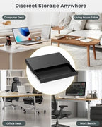 Under Desk Storage Drawer, 14.8" Wide Slide Out Under Desk Drawer - Image 7