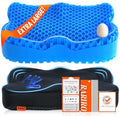 Breathable Honeycomb Gel Seat Cushion, Pressure Relief Cushion Long Sitting by RARIRO