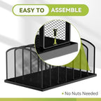 MINDEPOT Desk File Organizer 7 Sections Upright Mesh File Sorter Organizer for Desk, Office Organization File Holder for Home, Office & Classroom (Black, 1Pack) - Image 3