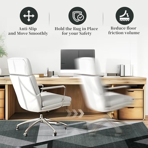 Office Chair Mat for Hardwood Floor & Tile Floor,48"X 60"-Triangle - Image 5