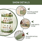 Akinbas 3 Tier Bathroom Organizer Countertop Makeup Perfume Tray Skincare Organizer for Bathroom Dresser Vanity (Green) - Image 5