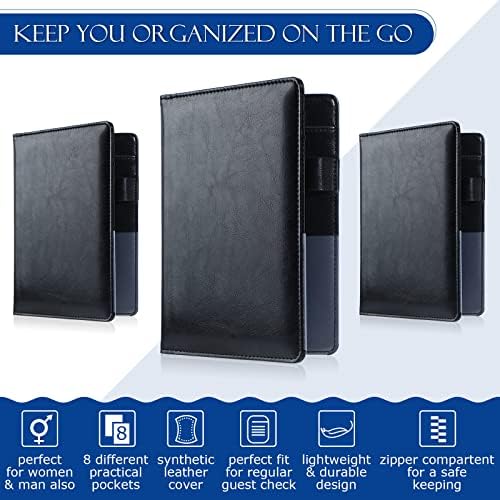 Containlol 6 Pcs Waiter Book Server Organizer with Pocket,Classic Style - Image 5