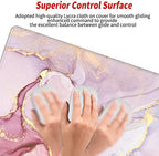 Gaming Mouse Pad 36x24 Giant Desk Mat XXXL Mousepad Extra Large Desk Pad Pink Marble Oversized Huge Computer Mat with Stitched Edges Non-Slip Rubber Base for Office Work Home Game - Image 5