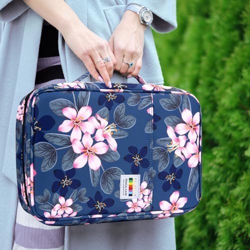 YOUSHARES 300 Slots Color Pencil Case - Pen Case Organizer with Handy Wrap & Zipper, Multilayer Holder for Prismacolor Colored Pencils & Gel Pen (Magnolia) - Image 5