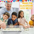 Hoteam 36 Pcs Flat Storage Organizer Bins Paper Tray Classroom,Transparent - Image 6
