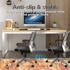 Office Chair Mat for Hardwood Floor, 48"x60" Desk Chair Mats for Rolling Chair Easy to Clean, Anti-Slip Floor Protector Rug Easy Glide Desk Computer Chair Mat for Hard Floor Home Office(Orange) - Image 4