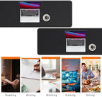 Mydours PU Leather Desk Mat 74.8"x15.7", XXL Large Gaming Mouse Mat, Black - Image 6