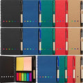 15 Pack Spiral Notebook Steno Pads Notepad with Pen in Holder Sticky Notes and Page Marker Colored Index Tabs Small Pocket Notebooks for Office School Supplies, 4.7 x 5.9 Inch by Mimorou