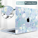 DONGKE for MacBook Air 13 Inch Case M5 2026 M4 2025 M3 M2 2024-2022 A3449 A3240 A3113 A2681, Plastic Hard Shell & Keyboard Cover & Screen Film for MacBook Air 13.6 Inch Case - Sea Shells - Image 6
