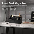 Rebee Vision Mail Organizer for Desk with Drawer for Store Jewelry, Black - Image 3