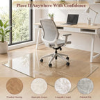 Tempered Glass Chair Mat for Carpet, 36"x48" Clear Floor Mat - Image 7