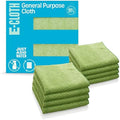 E-Cloth Microfiber Cloth, World's Leading Premium Microfiber Cleaning Cloth, Twice as Durable as Competition, 1 Year Guarantee, Ideal for Kitchen, Countertops, Sinks, and Bathrooms, Green, 8 Pack by E-Cloth