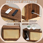 Wi-Fi Router Box Hider, Synthetic Rattan Decor, Wood - Image 5