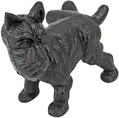Design Toscano Naughty Peeing Scotty Dog Die-Cast Iron Bookend and Doorstop - Image 3