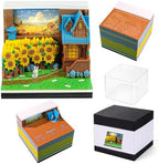 3D Time Piece Calendar 2027 With 52 Weekly Calendars, 3D memo pad tear away calendar 2027, Artsy Pads Suitable for Room and Office Desktop Decoration, Gift Giving (Sunfulower Garden) by Unknown