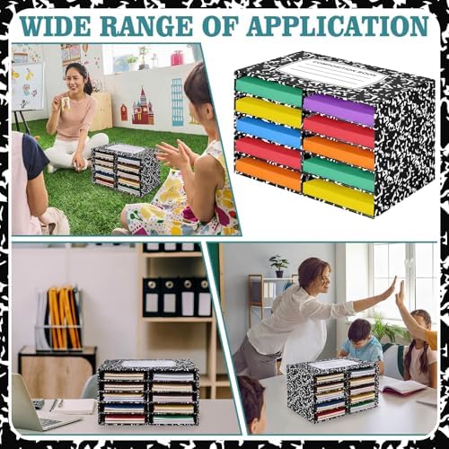 Colingmill 2 Pcs Composition Classroom Paper Storage Organizer, 19x12inch - Image 5
