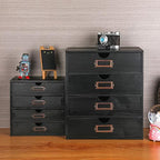 Small Wooden Drawers Wooden Box with Drawer Black - Image 6