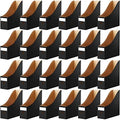 Thenshop 24 Pcs Magazine Files Cardboard Holders,Classic,Black by Thenshop